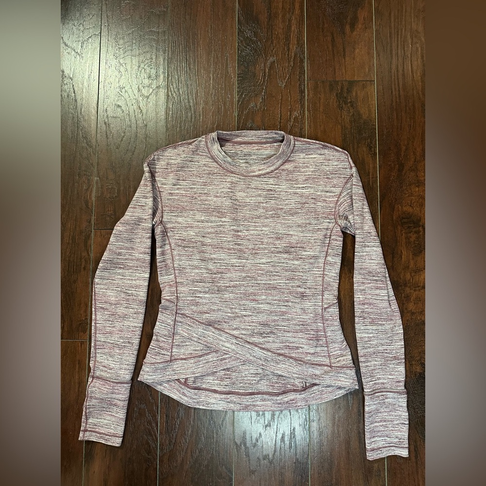 Lululemon Close to Crossing Long SleeveSize M
Space Dye Camo Plumful Smoky Blush